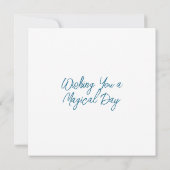 Einen magischen Tag wünschen | Kunst Karte (Rückseite)