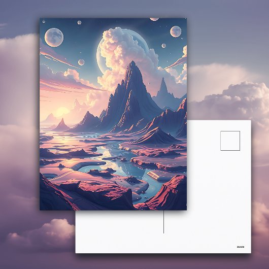 Einen magischen Tag wünschen | Kunst Postkarte