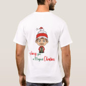 Einen magischen Weihnachtsmann wünschen T-Shirt (Rückseite)