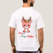Einen magischen Weihnachtsmann wünschen T-Shirt (Rückseite)