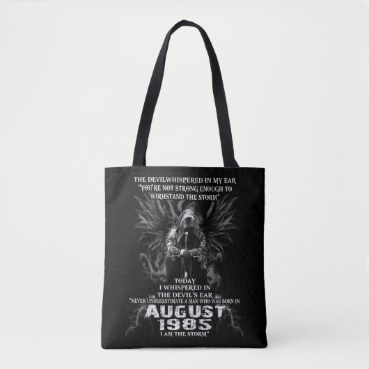 Einen Mann, der im AUGUST 1985 Geboren war, nie un Tasche (Vorderseite)