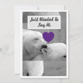 Einen männlichen Polarbären herunterladen, der das Einladung (Vorderseite)