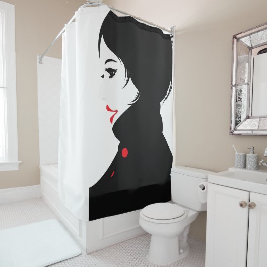 einen Mantel Duschvorhang (Beispiel)