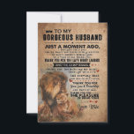 Einen Moment für meinen wunderbaren Mann RSVP Karte<br><div class="desc">Einen Moment für meinen wunderbaren Mann</div>