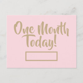 Einen Monat heute Postkarte