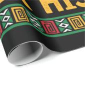 Einen Monat später, um unsere Geschichte schwarzen Geschenkpapier (Rolleneckpunkt)