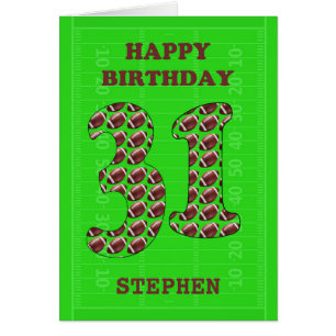 Einen Namen 31. Geburtstagskugel hinzufügen