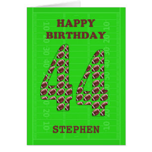 Einen Namen 44. Geburtstagsfußbälle hinzufügen