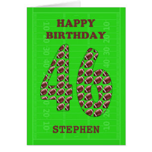 Einen Namen 46. Geburtstagsfußbälle hinzufügen