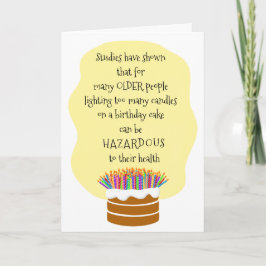 Einen Namen Fun Cake Candles hinzufügen 60. Geburt Karte