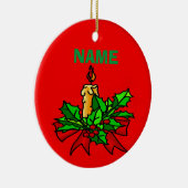 Einen Namen Weihnachtsbaum hinzufügen Keramik Ornament (Rechts)