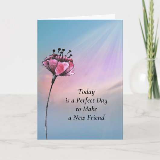 Einen neuen Freund machen Karte (Vorderseite)