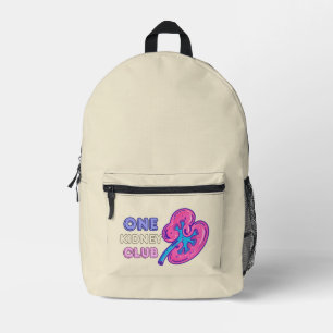 EINEN NIERENCLUB, NIERENÜBERSETZUNG BEDRUCKTER RUCKSACK