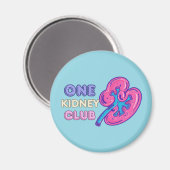 EINEN NIERENCLUB, NIERENÜBERSETZUNG MAGNET (Vorderseite/Rückseite)