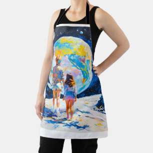 einen Planeten von einem anderen zu sehen Schürze