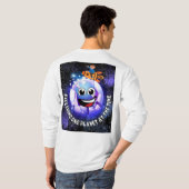 Einen Planeten zu erkunden. Junge in einer Rakete T-Shirt (Schwarz voll)