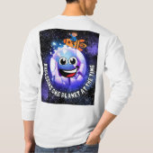 Einen Planeten zu erkunden. Junge in einer Rakete T-Shirt (Rückseite)