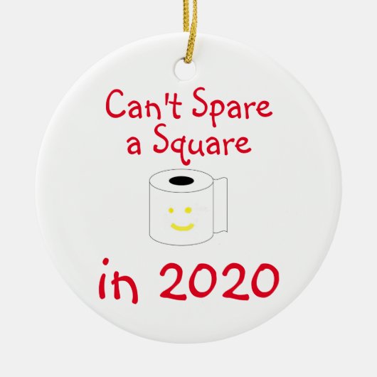 Einen Platz im Jahr 2020 zu Weihnachten nicht vers Keramik Ornament (Vorne)