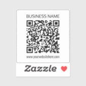 Einen QR-Code für Unternehmen sofort erstellen und Aufkleber (Blatt)