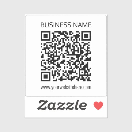 Einen QR-Code für Unternehmen sofort erstellen und Aufkleber (Blatt)