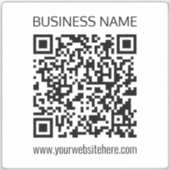 Einen QR-Code für Unternehmen sofort erstellen und Aufkleber (Vorderseite)