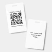 Einen QR-Code für Unternehmen sofort erstellen und Ausweis (Vorder- & Rückseite)