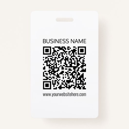 Einen QR-Code für Unternehmen sofort erstellen und Ausweis (Vorderseite)