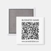 Einen QR-Code für Unternehmen sofort erstellen und Magnet (Vorderseite/Rückseite)
