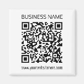 Einen QR-Code für Unternehmen sofort erstellen und Magnet (Vorne)