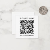 Einen QR-Code für Unternehmen sofort erstellen und Mitteilungskarte (Vorderseite/Rückseite Beispiel)