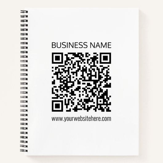 Einen QR-Code für Unternehmen sofort erstellen und Notizblock (Vorderseite)