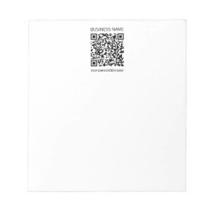 Einen QR-Code für Unternehmen sofort erstellen und Notizblock