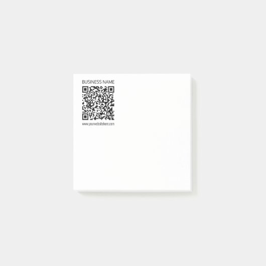 Einen QR-Code für Unternehmen sofort erstellen und Post-it Klebezettel (Vorderseite)
