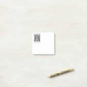 Einen QR-Code für Unternehmen sofort erstellen und Post-it Klebezettel (Auf Schreibtisch)