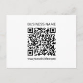 Einen QR-Code für Unternehmen sofort erstellen und Postkarte (Vorderseite)