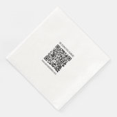 Einen QR-Code für Unternehmen sofort erstellen und Serviette (Ecke)