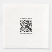 Einen QR-Code für Unternehmen sofort erstellen und Serviette (Vorderseite)