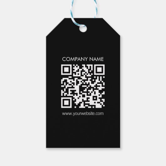 Einen QR-Code sofort erstellen | Modernes, einfach Geschenkanhänger (Vorderseite)