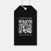 Einen QR-Code sofort erstellen | Modernes, einfach Geschenkanhänger (Rückseite)