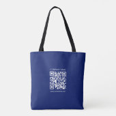 Einen QR-Code sofort erstellen | Modernes, einfach Tasche (Rückseite)