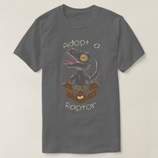 Einen Raptor adoptiert T-Shirt (Design vorne)