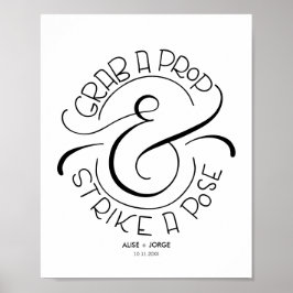 Einen Requisiten holen und eine Pose treffen - Fot Poster