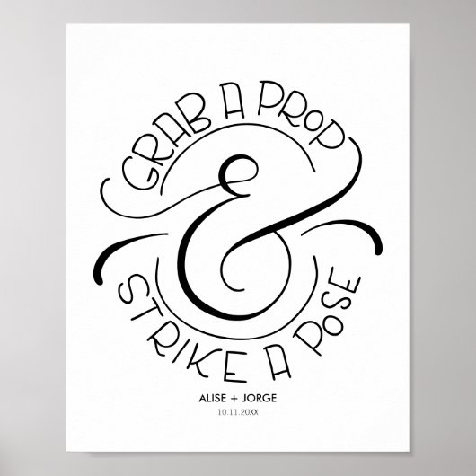 Einen Requisiten holen und eine Pose treffen - Fot Poster (Vorne)