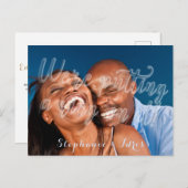 Einen Ring auf die vertiefte engagierte Partei set Einladungspostkarte (Vorne/Hinten)