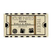 Einen Save the Date RickRack Trim einräumen (Vorne)