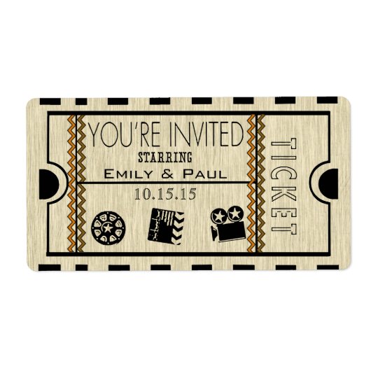 Einen Save the Date RickRack Trim einräumen (Vorne)