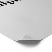 Einen schlechten Tag? Poster (Ecke)