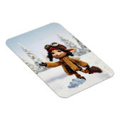 Einen Schneetag genießen Magnet (Rechte Seite)