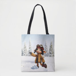 Einen Schneetag genießen Tasche