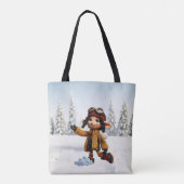 Einen Schneetag genießen Tasche (Rückseite)